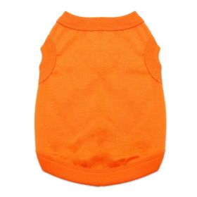 100% Cotton Dog Tanks (Size: X-Small, Color: Sunset Orange)