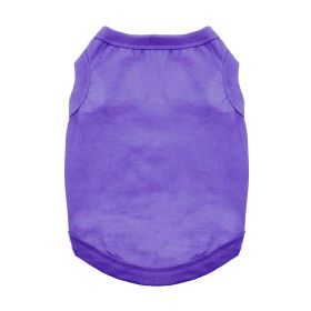 100% Cotton Dog Tanks (Size: X-Small, Color: Ultra Violet)