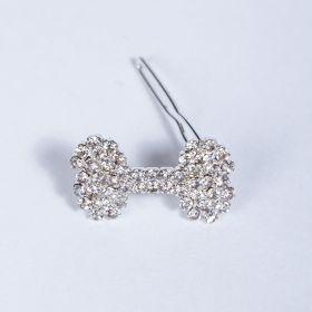 Crystal Bone Barrette (Color Option: Silver)