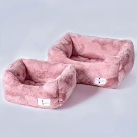 Cuddle Dog Bed Collection (Size: L, Color Option: Mauve)