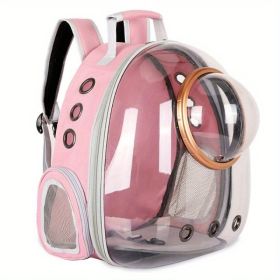 Stylish Pet Carrier Backpack, Space Capsule Bubble Pet Backpack Carrier Pod (Option: colorpink)