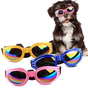 Pet Sunglasses For Dog & Cat; Foldable Dog Glasses For Outdoor; Cat Sunglasses; Pet Accessories (Color: Blue, Color / Size: One-size)