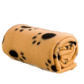 Lovely Pet Paw Prints Fleece Blankets for Dogs Cats Small Pets Animals (Option: colorQ3)