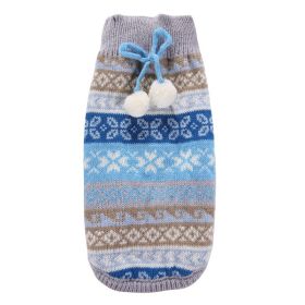 Christmas Sweet Baby Cat and Baby Dog Hair Ball Warm Knit (Option: TypeBLUEXXS)