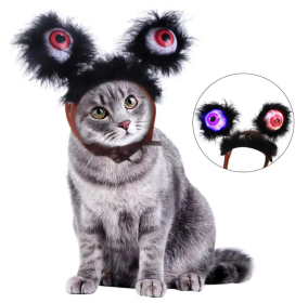 Pets Flashing Eyeball Headband for Halloween (Option: SIZES)