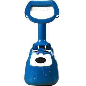 Dog Pooper Scooper pooper collector Portable with garbage bag Garbage bags are stored inside (Option: colorblue)