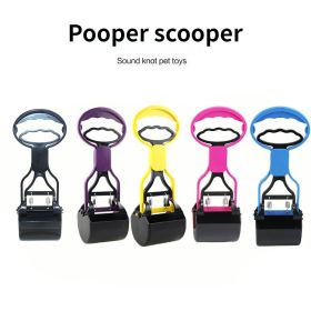 Dog pooper Picker Shovel Poop Picker Feces Collector Pet Pooper Scooper for Dogs (Option: ColorSmall blue)