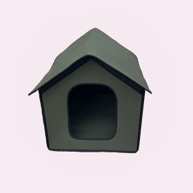 Portable Soft Dog House Cat House, Outdoor Waterproof Windproof Rainproof Dog Pet House, Foldable Semi Enclosed Pet Puppy House (Option: SizeLarge)