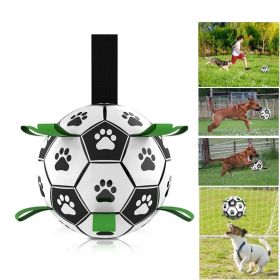 Dog Toys Interactive Pet Football Toys With Grab Tabs Dog Outdoor Training Soccer Pet Bite Chew Balls For Dog Accessories (Option: TypeFootball)