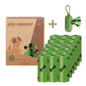 Degradable Bone Print Pet Poop Bag; Doggie Poop Bags; Dog Waste Bags (Option: Quantity18 Rolls (270 Bags))