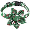 Snowflake Christmas Pet Collar Santa Bow Tie Bandana Collar w/ Adjustable Buckle For Dogs And Cats