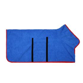 Pet Bath Towel For Dog & Cat; Microfiber Dog Bathrobe; Absorbent Cat Towel; Quick Dry Pet Bathrobe (Color: Royal Blue, Color / Size: XS)