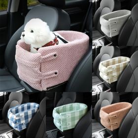 Pet Car Seat For Small Dog & Cat; Cat Safety Seat Anti-dirty Cushion Dog Cage; universal For All Models (Option: ColorLight Gray - Coral Fleece)