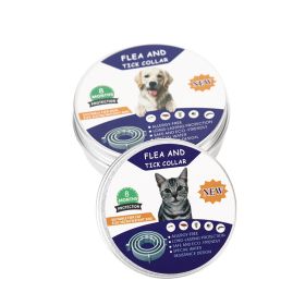 Flea & Tick Collar for Cats and Dogs; 2 Pack; 14 Months Protection; Kills & Repels Fleas and Ticks; Adjustable length (Use: Black - cans, Color / Size: Dog - Length 63cm)