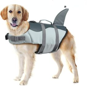 Dog Life Jacket Shark; Dog Lifesaver Vests with Rescue Handle for Small Medium and Large Dogs; Pet Safety Swimsuit Preserver for Swimming Pool Beach B (Use: Rose, Color / Size: XS)