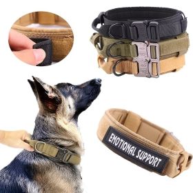 Pet Collar For Dog & Cat; Adjustable Nylon Outdoor Dog Collars For Medium Large Dogs; Dog Collar (Color: Army Green, Color / Size: L)