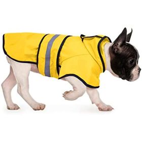 Reflective Dog Raincoat Hooded Slicker Poncho for Small to X-Large Dogs and Puppies; Waterproof Dog Clothing (Color: Clear, Color / Size: medium)