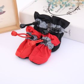 4pcs Dog Shoes; Large Pet Waterproof Chihuahua Anti-slip Boots Puppy Cat Socks Botas S/M/L/XL (Color: Beige, Color / Size: XXL)