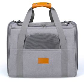 Portable Cat Carrier, Soft Sided Cat Carrier for Medium Pet Airline Approved (Option: colorgray)