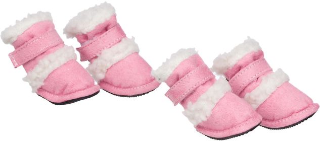 Shearling "Duggz" Pet Shoes (Color / Size: large)