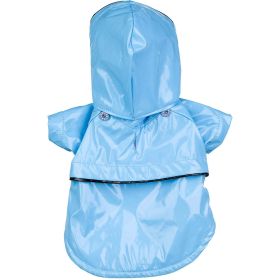 Baby Blue Pvc Waterproof Adjustable Pet Raincoat (Color / Size: X-Small)