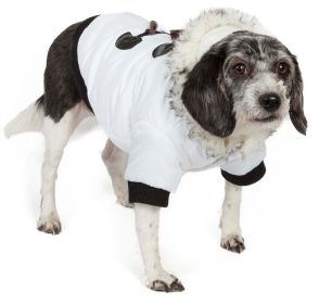 Aspen Winter-White Fashion Pet Parka Coat (Color / Size: large)