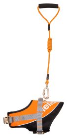 Helios Bark-Mudder Easy Tension 3M Reflective Endurance 2-in-1 Adjustable Dog Leash and Harness (Option: SizeLarge)