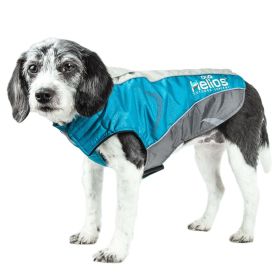 Helios Altitude-Mountaineer Wrap-Velcro Protective Waterproof Dog Coat w/ Blackshark technology (Option: SizeLarge)