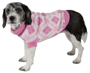 Argyle Style Ribbed Fashion Pet Sweater (Color / Size: small)