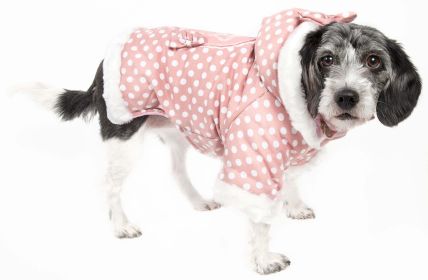 Polka-Dot Couture-Bow Pet Hoodie Sweater (Color / Size: X-Small)