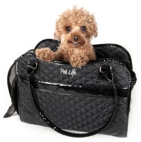 Exquisite' Handbag Fashion Pet Carrier (Option: SKUB23BKMD)