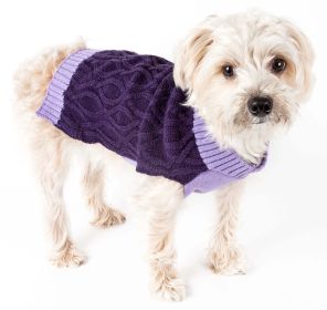 Oval Weaved Heavy Knitted Fashion Designer Dog Sweater (Option: SizeLarge)