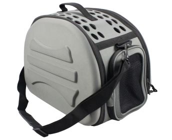 Narrow Shelled Lightweight Collapsible Military Grade Transportable Designer Pet Carrier (Option: SKUB52DGYMD)