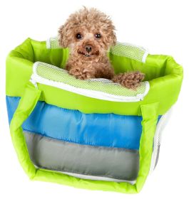 Bubble-Poly Tri-Colored insulated Pet Carrier (Option: SKUB30GNBLMD)