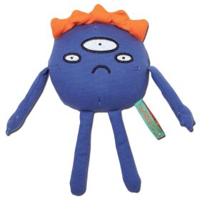 Touchdog Cartoon Alien Monster Plush Dog Toy (Option: colorblue)