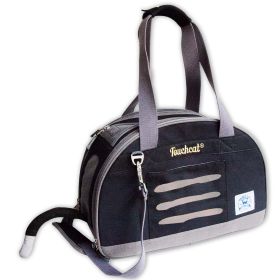 Touchcat 'Tote-Tails' Designer Airline Approved Collapsible Cat Carrier (Option: ColorBlack)