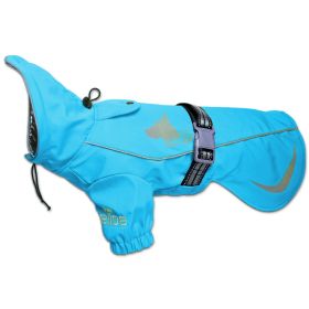 Dog Helios 'Ice-Breaker' Extendable Hooded Dog Coat w/ Heat Reflective Tech (Color: Blue, Color / Size: X-Small)