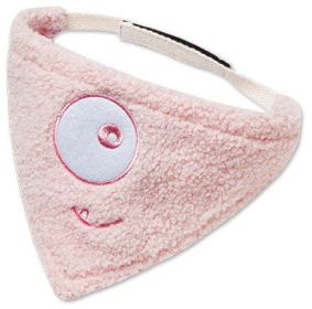 Touchdog 'Dizzy-Eyed Cyclops' Cotton Velcro Dog Bandana and Scarf (Color: Pink, Color / Size: small)