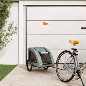 Pet Bike Trailer Gray Oxford Fabric and Iron (Option: colorgray)