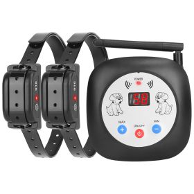 328FT Electric Wireless Dog Fence System With GPS Location Monitor Collar Receiver (Option: TypeDog Fence With 2 Collar)