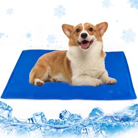 Dog Cooling Mat, Pet Cooling Mat for Dogs and Cats, Pressure Activated Dog Cooling Pad, No Water or Refrigeration Needed, Non-Toxic Gel (Option: Size50x90cm)