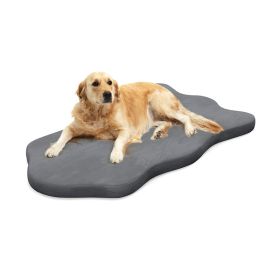 Pet Supplies Dog Bed with Memory Foam Support (Color: gray, Color / Size: O/S)