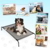 43"D x 26"W x 8"H Dog Bed Gray