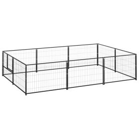 Dog Kennel Black 64.6 ftteel (Option: ColorBlack)