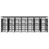 Outdoor Dog Kennel with Roof Steel 138.9 ft¬Home Life Boutique"