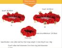 Christmas Pet Jingle Bell Paw Bracelet Collar Set Stretchy Scarf Holiday Accessories Dog Neckwear Bell Scrunchie with Foot Cover Bell Set; dog collar