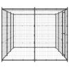 Outdoor Dog Kennel Steel with Roof 78.1 ft¬Home Life Boutique"