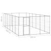 Outdoor Dog Kennel Galvanized Steel 234.4 ft¬Home Life Boutique"