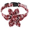 Snowflake Christmas Pet Collar Santa Bow Tie Bandana Collar w/ Adjustable Buckle For Dogs And Cats