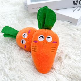 Double-bone Chicken Leg Plush Toy Vocal Connotation BB Pet Dog Cat Toy Supplies.dog chew toy (Option: colorCarrot Toy)